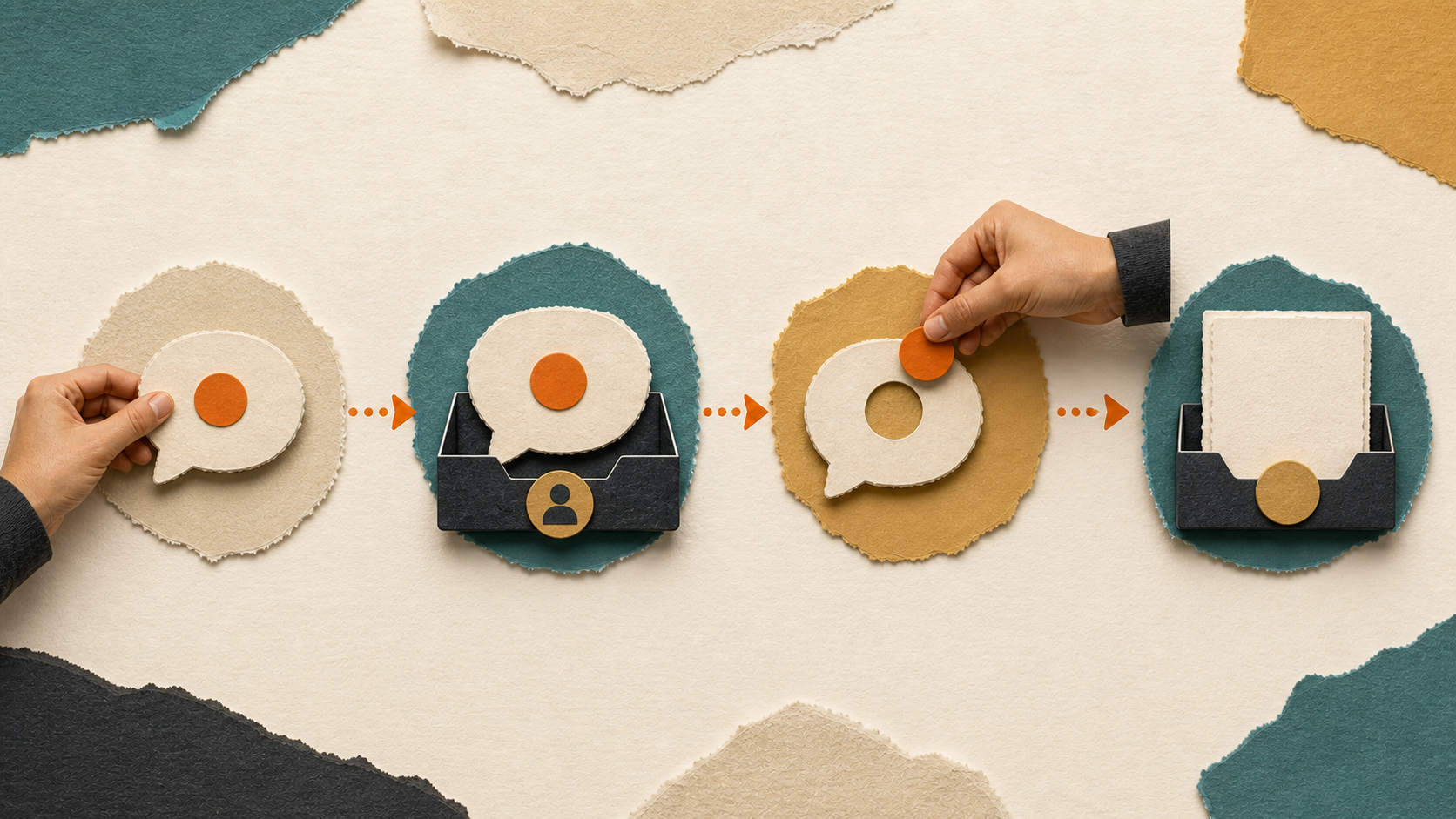 Quattro stati di una richiesta: inviata, presa in carico, da integrare e proposta disponibile.